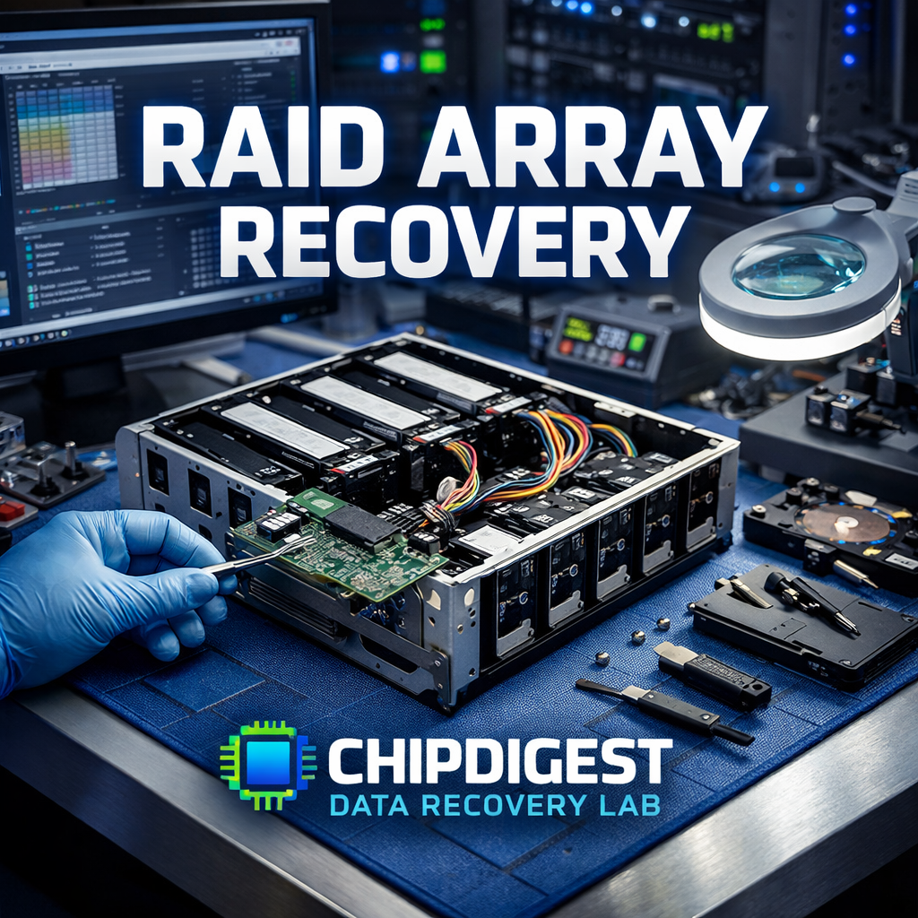 RAID array recovery setup